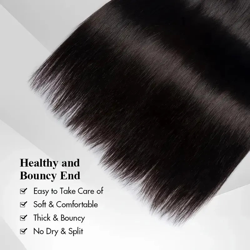 1/3/4 Pcs Bundles 24 26 28 30 Inch Bone Straight Human Hair Bundle Raw Virgin Unprocessed Human Hair Extensions Double Weft