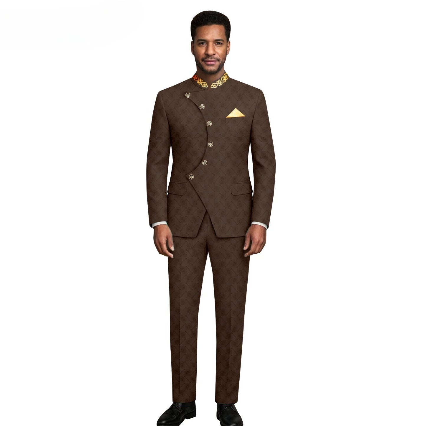 (Jacket +Pants) 2026 New Luxury Elegant Men's Suits 2 Piece Set Fashion Korean Casual Slim Fit Social Groom Wedding Tuxedo