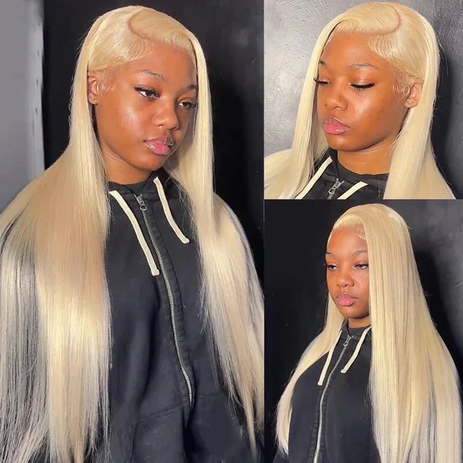 300er Dichte Echthaarperücke 13x4 13x6 HD Lace Frontal Perücke Echthaar Blond 613 Lace Front Perücken Rohhaar Vietnamesische Glatte Perücken Für Frauen