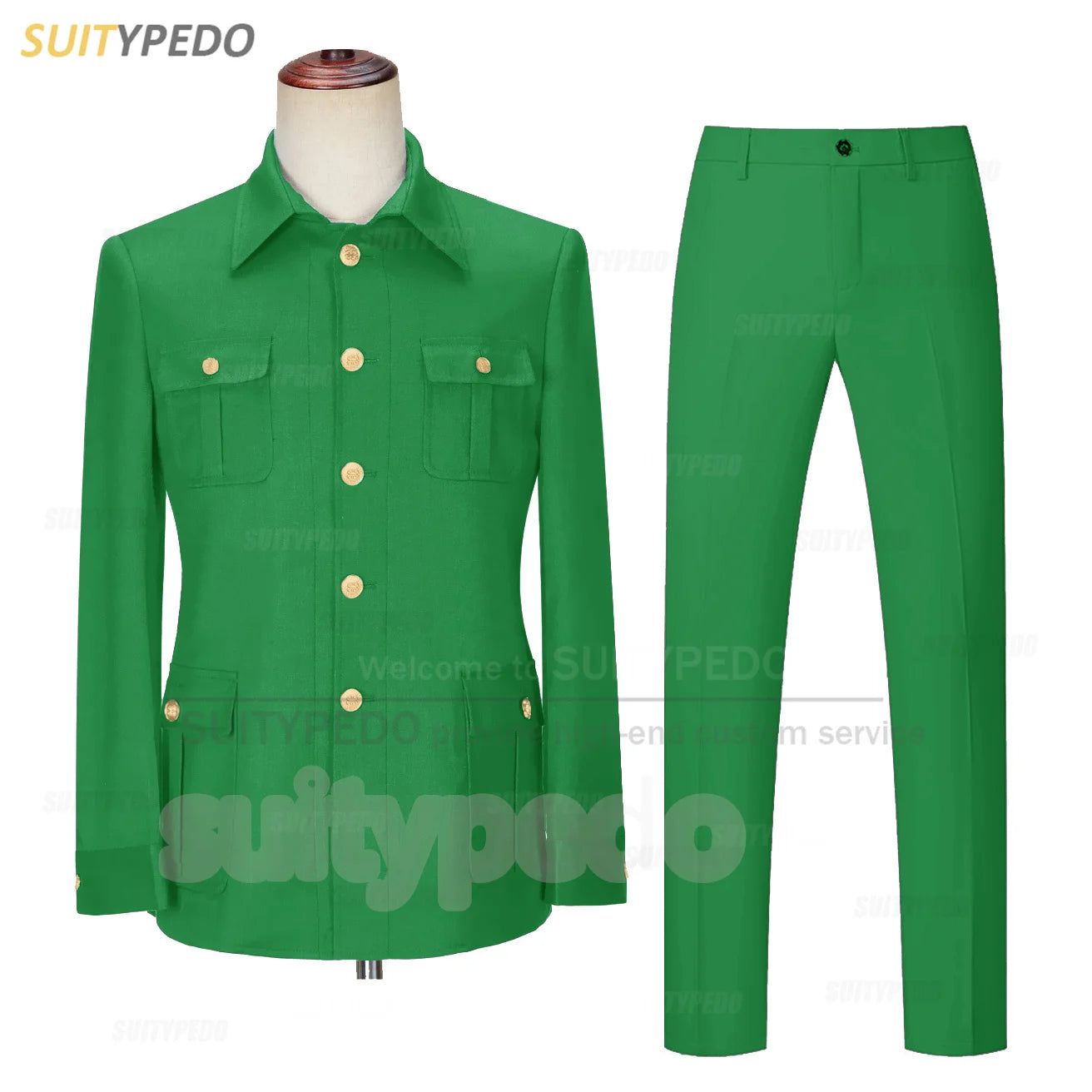 Smart Casual Suit Set For Men Wedding Banquet Grooms Elegant Outfits Formal Party Tailor-made Slim Fit Blazer Pants 2 Pieces