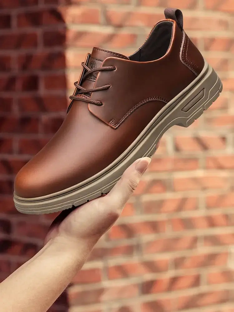 CLOHOO Handgemachte Herren Business Casual Schuhe Bequeme Klassische Schnürschuhe Arbeitsschuhe Modische Hochzeits-Herrenschuhe