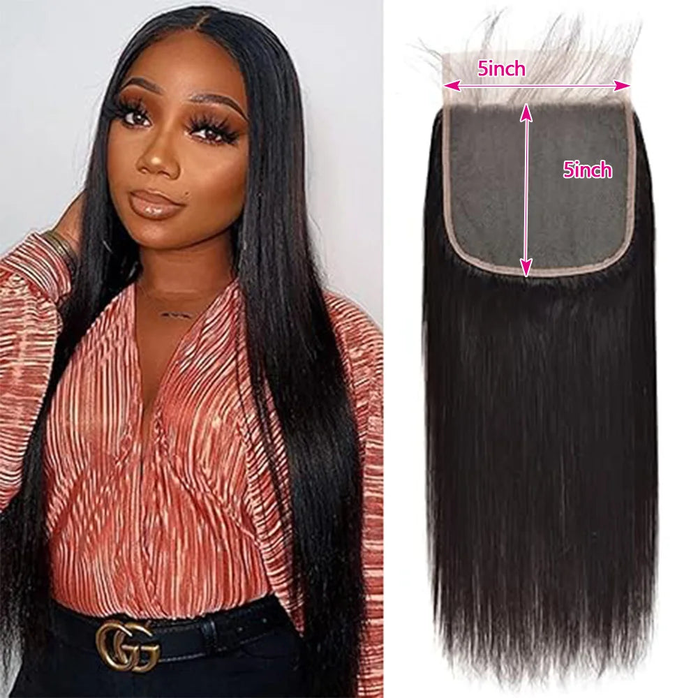 Frontal Only 13x6 Straight 13x6 13X4 HD Lace Frontal Brazilian Human Hair Preplucked 4x4 5x5 6x6 Transparent Lace 2x6 Hd Lace Closure Human Hair