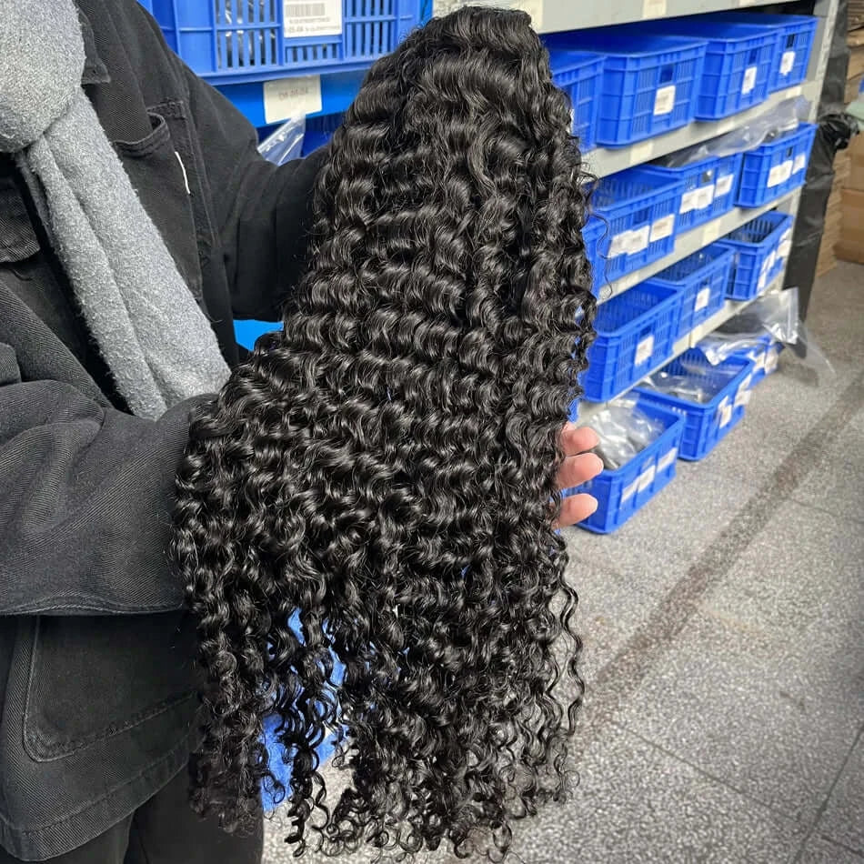 300% Hohe Dichte Loose Deep Wave 40 46 50 Zoll 13x6 13x4 HD Lace Frontal Echthaarperücke Brasilianische 360 Voll-Lockenperücken Für Frauen
