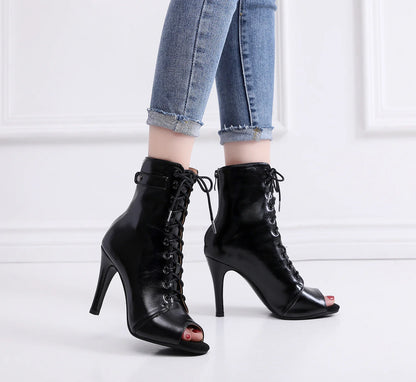 Women's  Brand Party Boots Women's Sexy stilettos High Heels Footwear Women Latin dance heels shoes Latin  For Ballroom