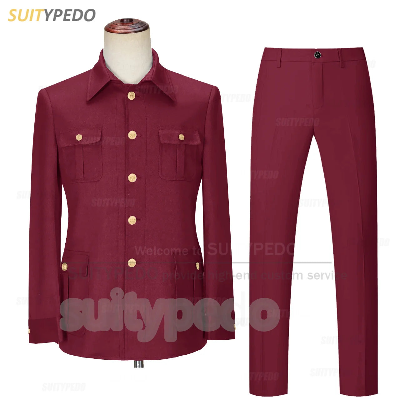 Smart Casual Suit Set For Men Wedding Banquet Grooms Elegant Outfits Formal Party Tailor-made Slim Fit Blazer Pants 2 Pieces