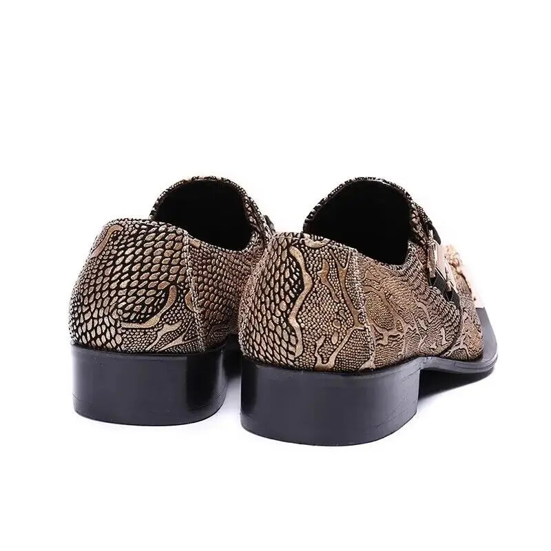 Neu eingetroffen: rote spitze Herren-Lederschuhe aus echtem Leder mit Metallspitze und Kristall, handgemacht, modische Friseurschuhe