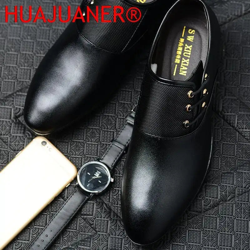 2026 Klassische Herren-Anzugschuhe Runde Zehenpartie Rindsleder Business-Freizeitschuhe Herren-Hochzeitsschuhe Oxford-Anzugschuhe Große Größen 38-48
