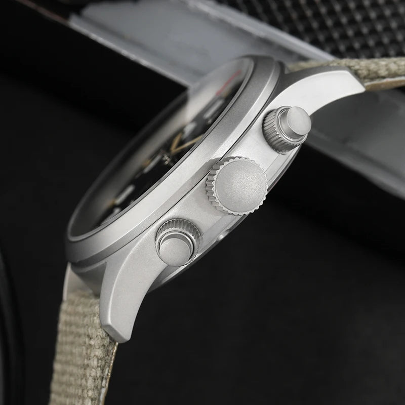 New Militado Men Quartz Chronograph Watch Top Brand Luxury Retro Waterproof 100M Resistant Military Watches Luminous Wristwatch