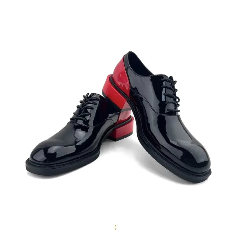 Neue Design Herren Derby Schuhe Echtleder Schnürschuhe Freizeit Business Formelle Schuhe Rindsleder Patchwork Mode Party Hochzeitsschuhe