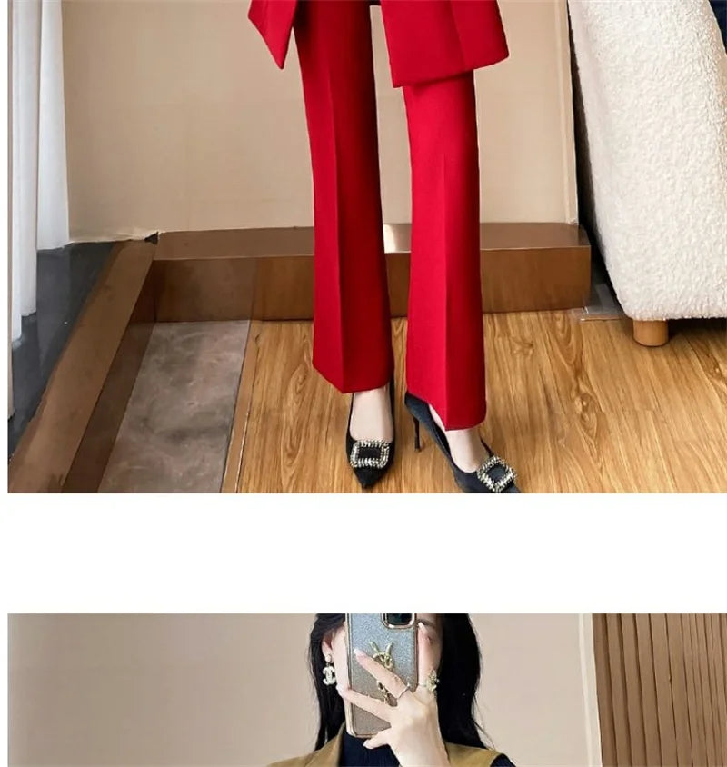 2024 New High-end Female Professional Suit Fashion Elegant Lady Sleeveless Vests Spring Autumn Women's Blazer Vest