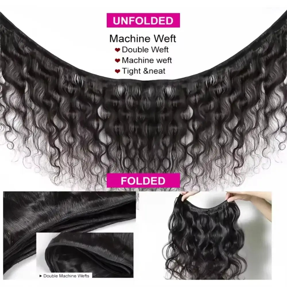 Body Wave Human Hair Bundles Natural Black Brazilian Remy Hair Straight 2/3/4 Bundles Human Hair Extensions For Women