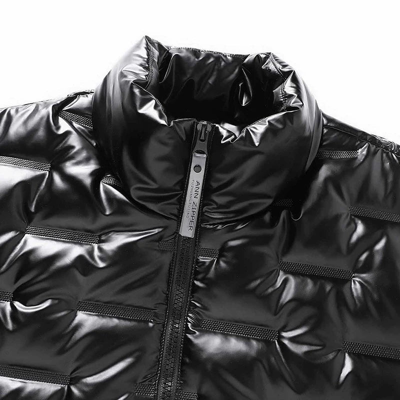 Winter Jackets Men Bright Parka Thickened Warm  Waterproof Jackets Male Down Coats  Mens Clothing