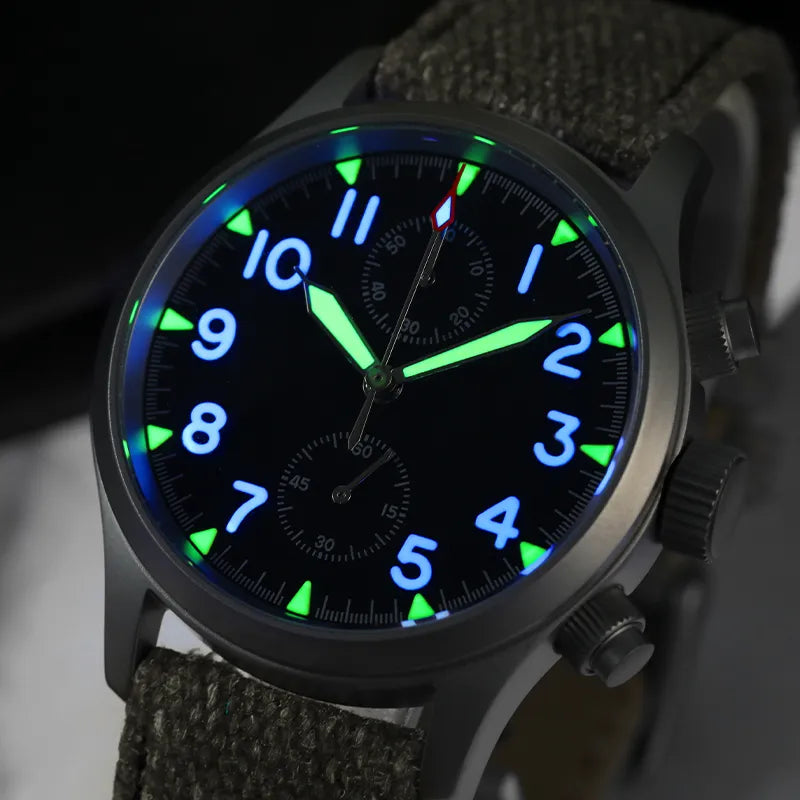 New Militado Men Quartz Chronograph Watch Top Brand Luxury Retro Waterproof 100M Resistant Military Watches Luminous Wristwatch