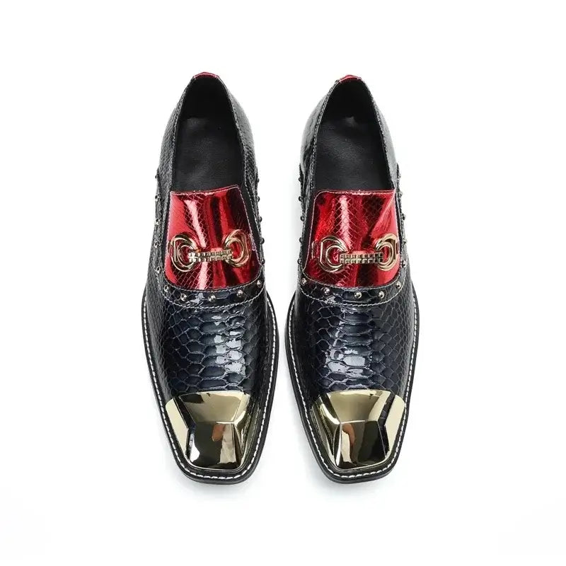 Luxuriöse Herrenschuhe Designer wie Schlangenmuster Abendschuhe Herren Gentleman Slipper Oxfords Echtleder Schuhe für Männer Mode