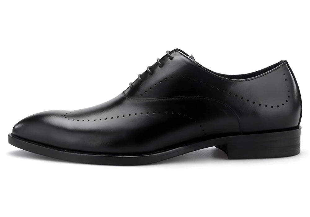 Vollnarbenleder Business Oxford Schuhe für Herren Formelle Derby-Schuhe Alltagskleidung