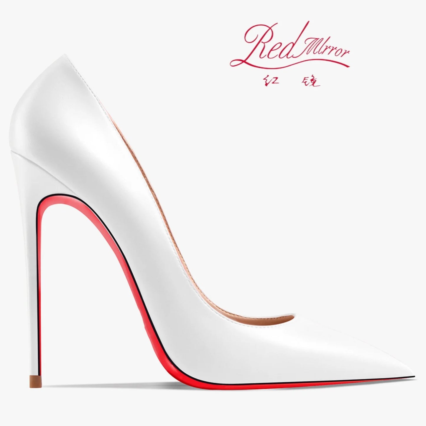 Shoes For Women  Trend Leather Luxury Red Bottoms High Heels 12cm Pointed Toe Stiletto Pumps Comfortable Party Wedding Shoes