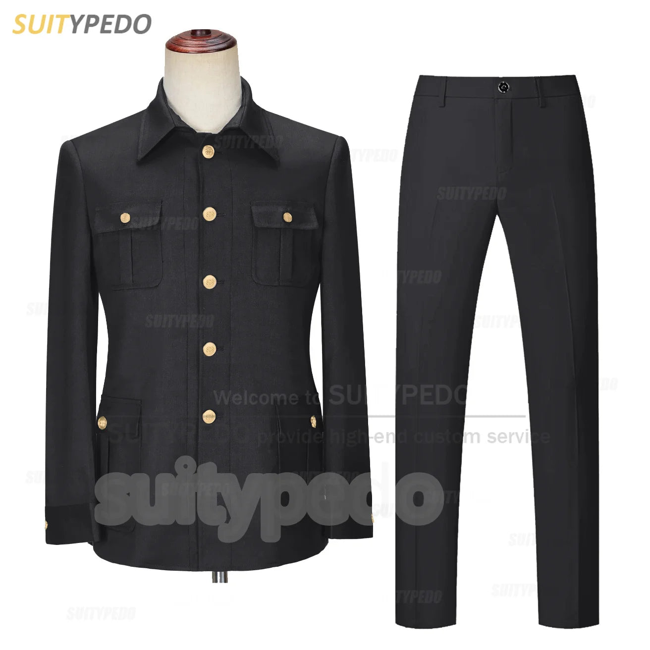 Smart Casual Suit Set For Men Wedding Banquet Grooms Elegant Outfits Formal Party Tailor-made Slim Fit Blazer Pants 2 Pieces