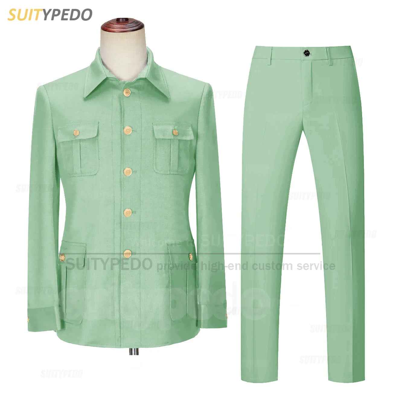 Smart Casual Suit Set For Men Wedding Banquet Grooms Elegant Outfits Formal Party Tailor-made Slim Fit Blazer Pants 2 Pieces