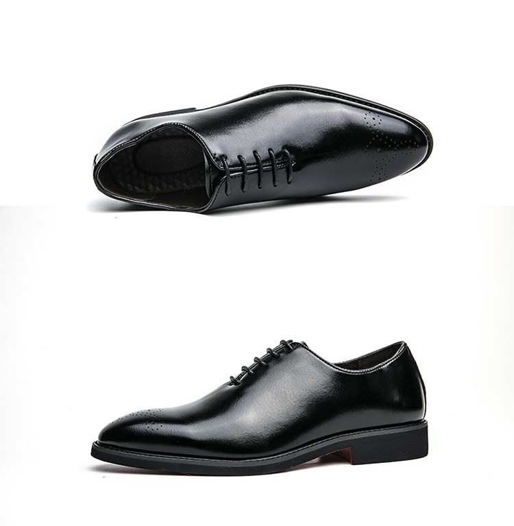 Neue rote Sohle Brogue Schuhe Herren Schwarz Business Herren Formelle Schuhe Schnürung Runde Zehen Frühling/Herbst