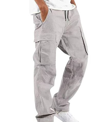 2023 Street Fashion Multi-pocket Brand Cotton Overalls Men&#39;s Loose Daily Casual Trousers Straight Mopping Pants Plus Size S-5XL