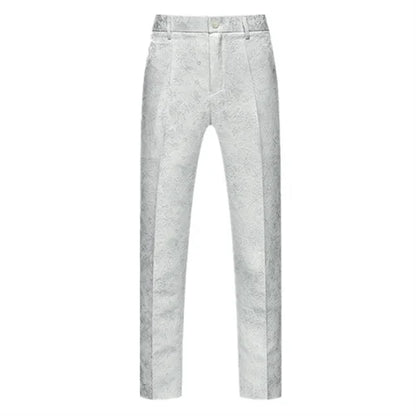New Men Luxury Jacquard Suit Pants Fashion Wedding Party Groom Dress Trouse Large Size 6XL