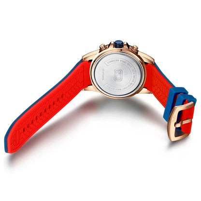 Top Brand MINI FOCUS Watch for Men Waterproof Silicone Strap Quartz Chronograph Male Wristwatches Luminous Relogio Masculino