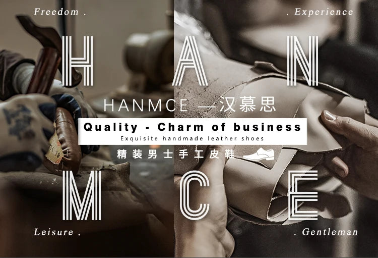 Hanmce Shoes For Men With Free Shipping Multi-color Fashion Breathable Leather Businese Wedding Brogue Shoes