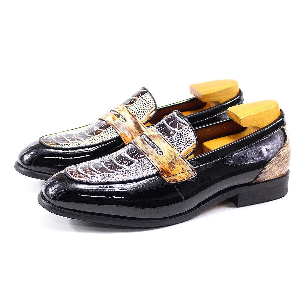 New sapato de couro masculino chaussure hommes men shoes luxury brand high quality loafers shoes for men