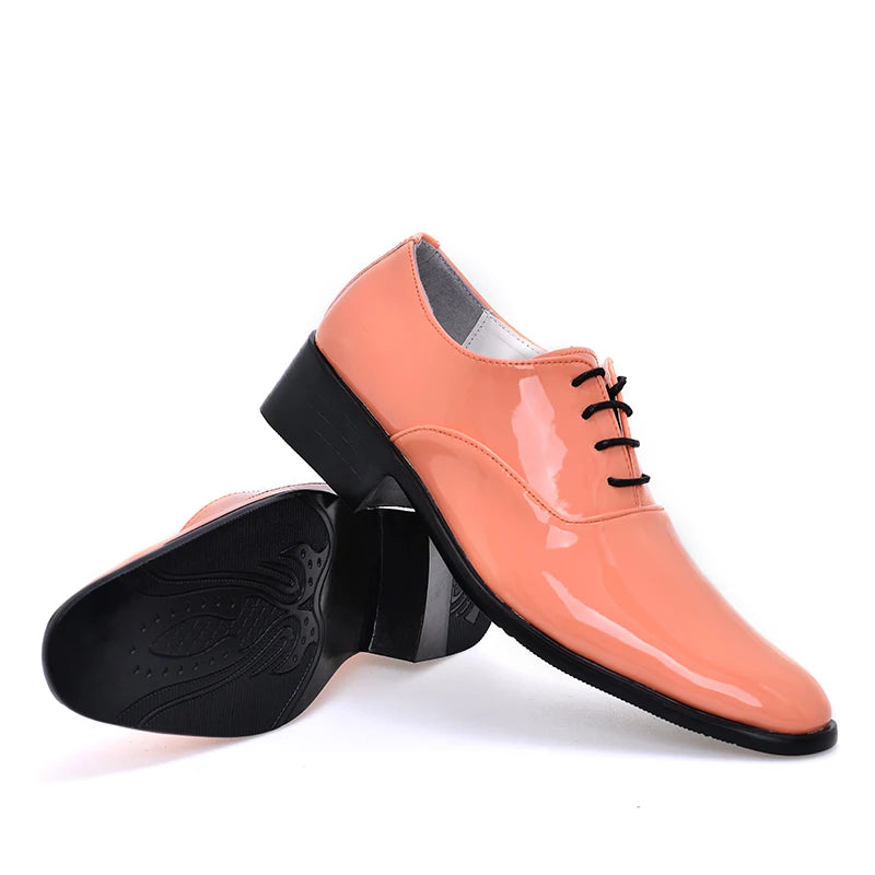 High Heel Leather Shoes Men Shoes Elevator Shoes Multicolour Male Oxfords Pointed Toe Formal Shoe for Man Luxury Wedding Party