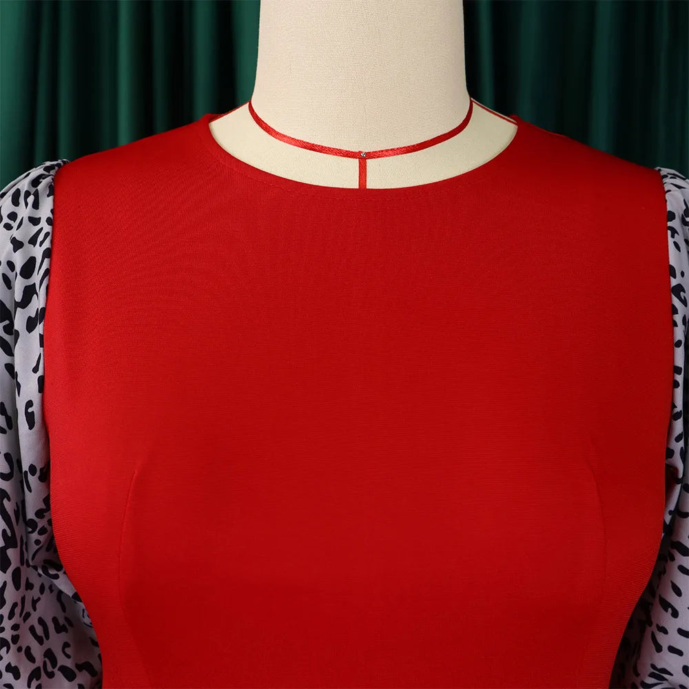 FairyShely 2025 Short Sleeve Patchwork Plus Size Dress Women Large Bodycon Big Dresses Lady Summer Party Tight Curvy Dress