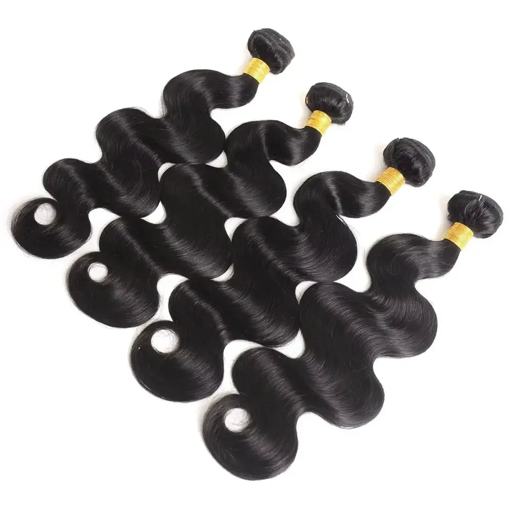 Body Wave Human Hair Bundles Natural Black Brazilian Remy Hair Straight 2/3/4 Bundles Human Hair Extensions For Women