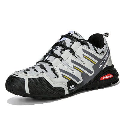 New Men Hiking Shoes Outdoor Waterproof Sports Shoes Comfortable Leather Hiking Training Boots Large Size Tactical Shoe Men