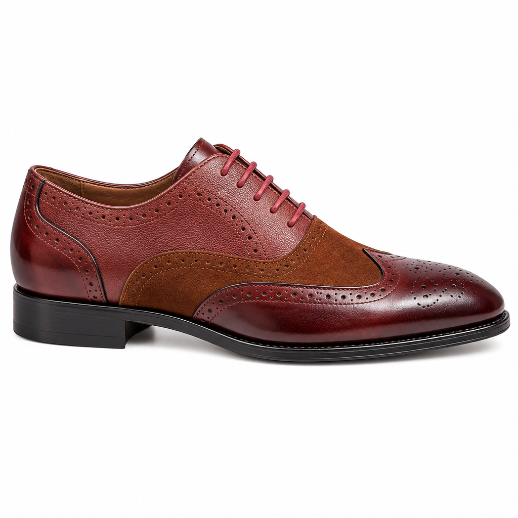 Vintage leather brogue side profile