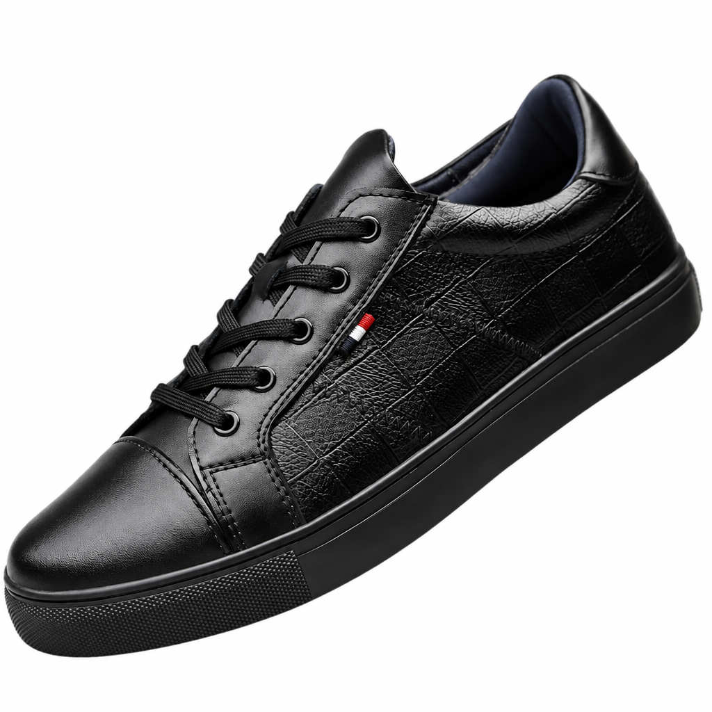 Unisex black oversized casual sneakers