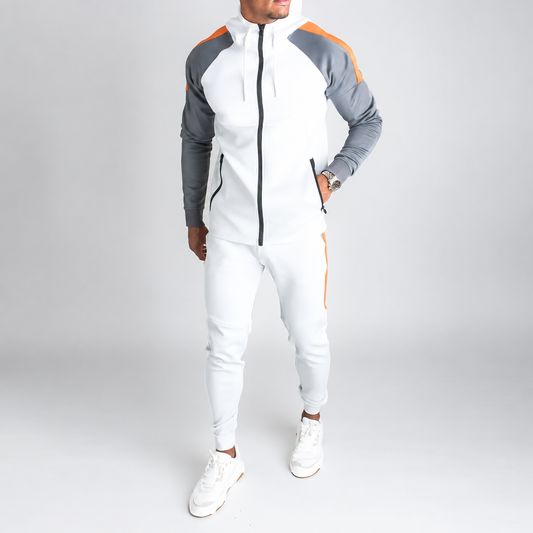 Men's gothic fleece hoodie and jogger tracksuit