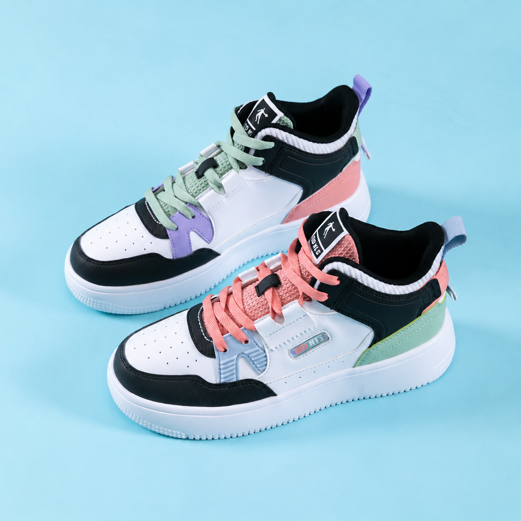 Women's multicolor casual sneakers