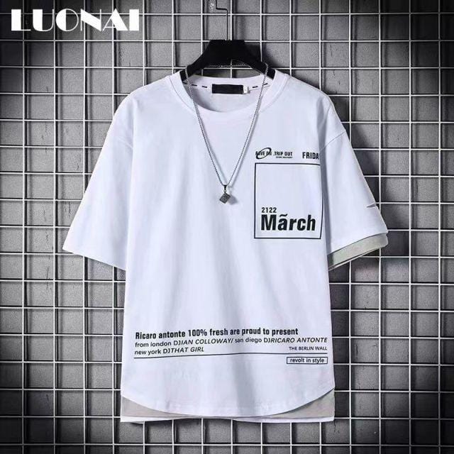 Idopy Korean Fashion Men`s Street Style Lace Punk Gothic Pullover Designer Steampunk Hem Hip Hop Shirts & Tops Shirts Tees