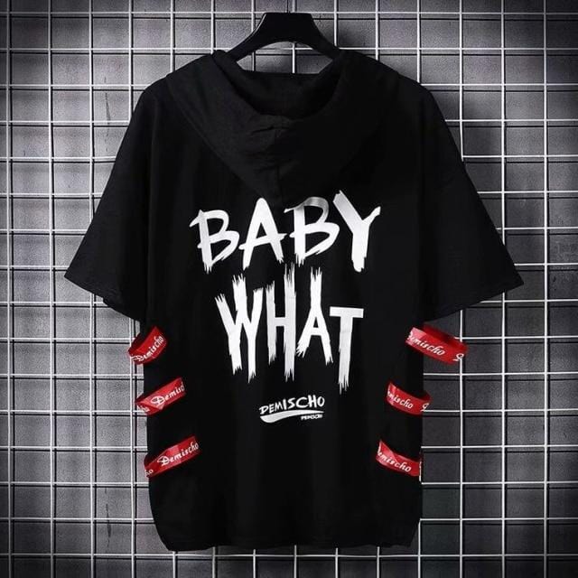 Idopy Korean Fashion Men`s Street Style Lace Punk Gothic Pullover Designer Steampunk Hem Hip Hop Shirts & Tops Shirts Tees