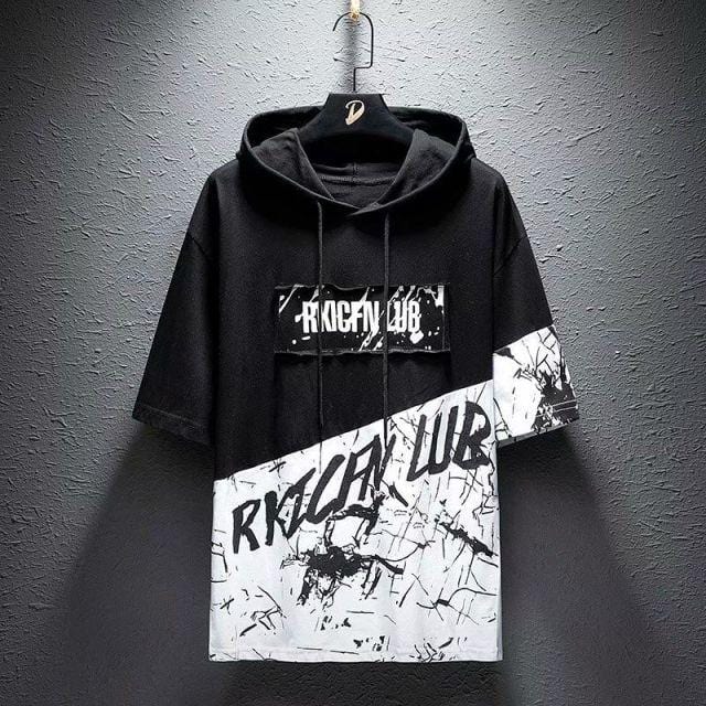 Idopy Korean Fashion Men`s Street Style Lace Punk Gothic Pullover Designer Steampunk Hem Hip Hop Shirts & Tops Shirts Tees