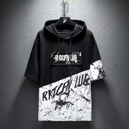Idopy Korean Fashion Men`s Street Style Lace Punk Gothic Pullover Designer Steampunk Hem Hip Hop Shirts & Tops Shirts Tees
