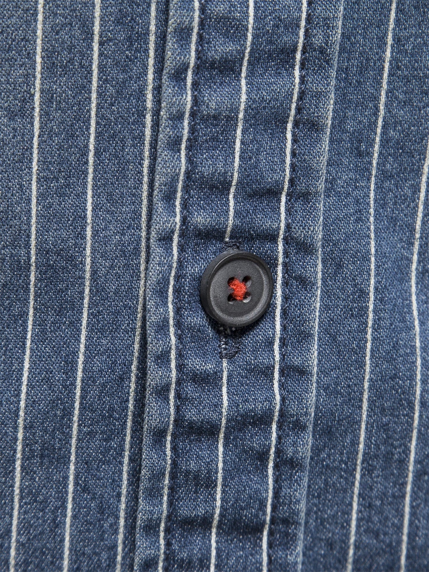 Striped Stretch Men's Denim Shirts Male Jeans Casual Slim