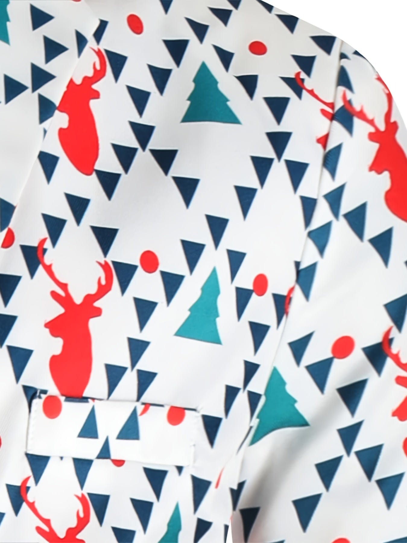 Funny Suit For Men Printed Christmas Elk Includes Jacket, Pants