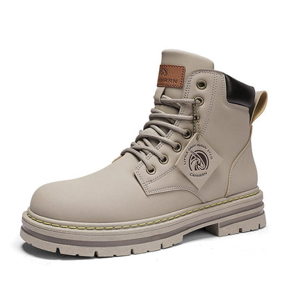 Men's Casual High Top Round Toe Boots For Winter