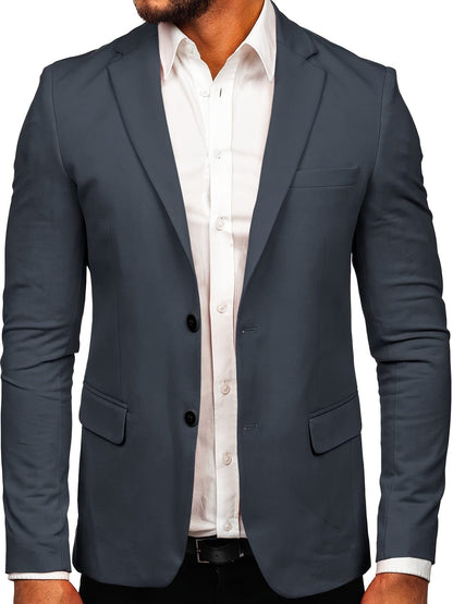 Men's Spring And Autumn Casual Suit Jacket, Single-breasted Business Jacket