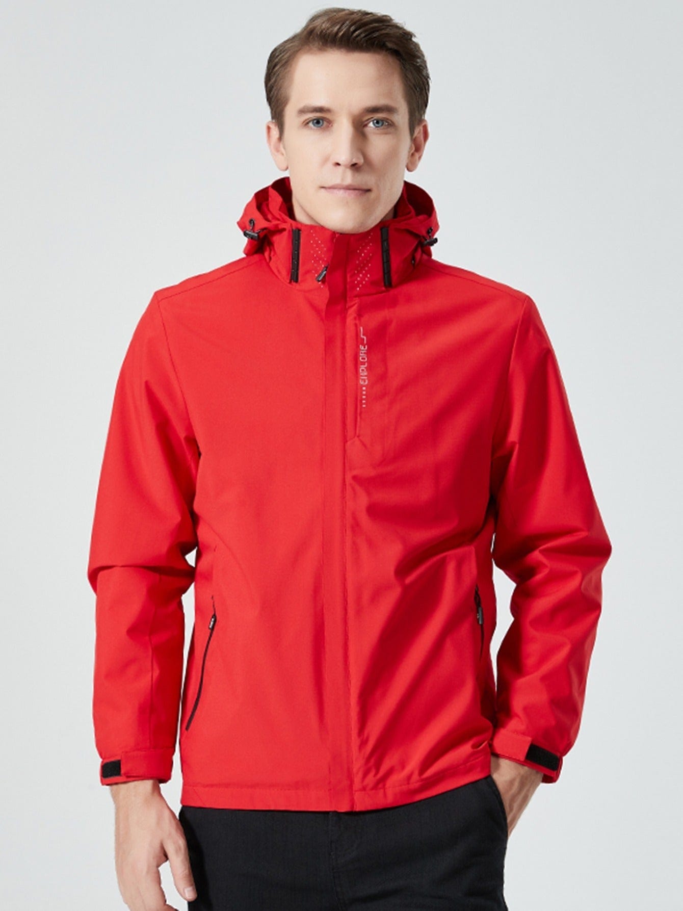 Men's Jacket For Outdoor Sports, Three-in-one Two-piece Removable Fleece Inner Belly Windproof Rainproof Winter Warm Coat