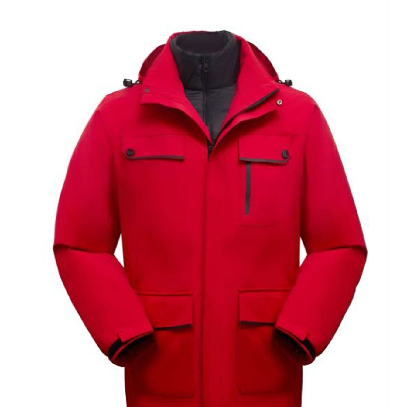 New Men's Hooded Two-piece Jacket Winter Jacket Down Jacket