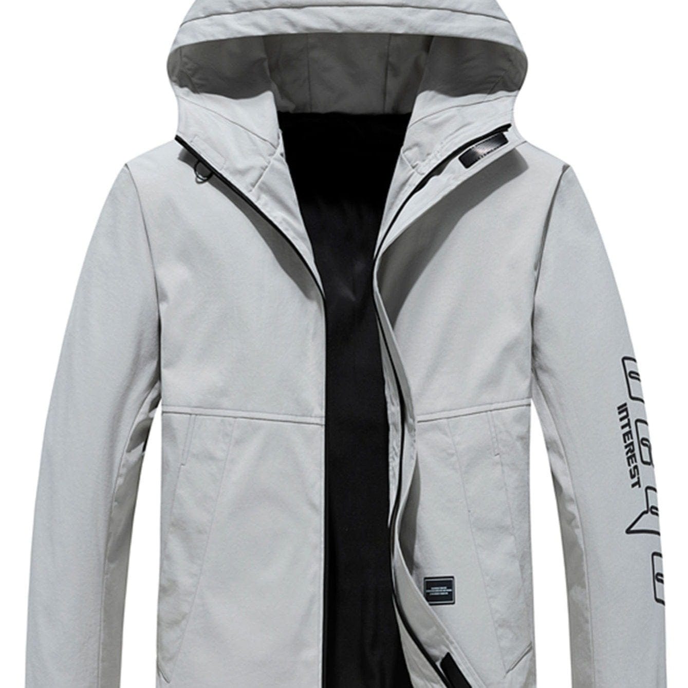 Men's Casual Solid Color Hooded Jacket Christmas Gifts