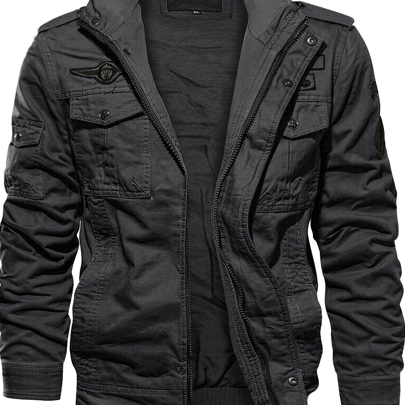 Men's Autumn Winter Military Clothing Zipper Pocket Loose Breathable Coat Jackets