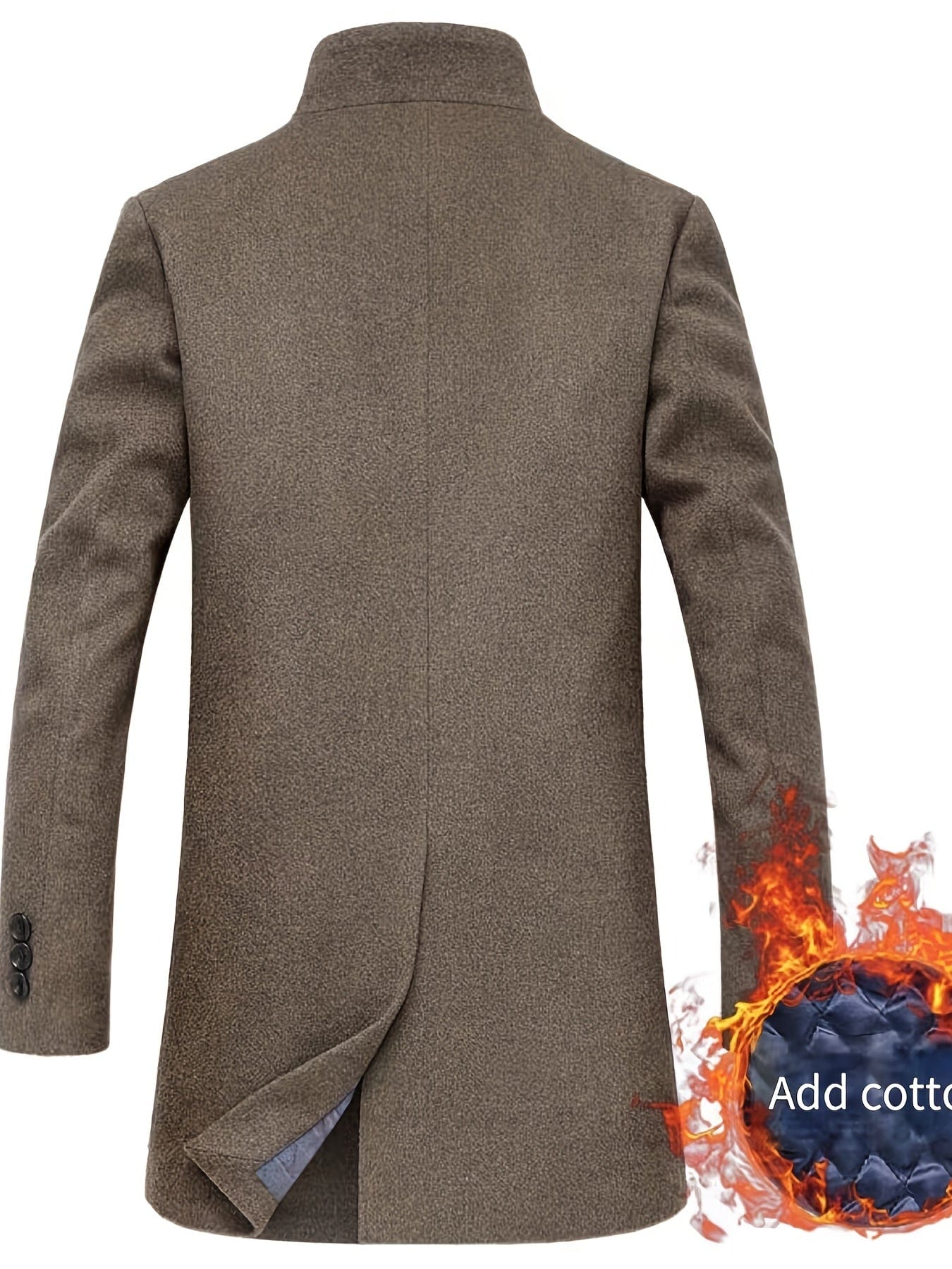 Men's Woolen Business Jacket Fashion Slim Fit Mid-length Woolen Coat For Autumn/Winter Best Sellers