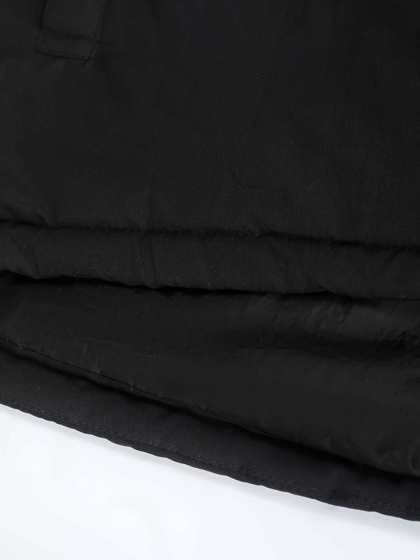 Men's Basic Letter Print Zipper Hooded Cotton-padded Jacket Coat For Winter